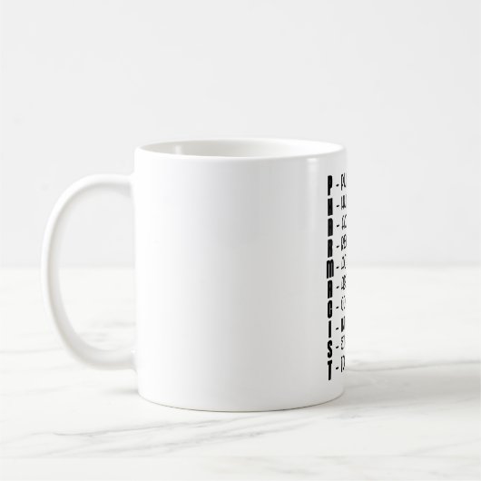 Mug Pharmacy Quote Medicine Technician Pharmacist Tech (Gauche)