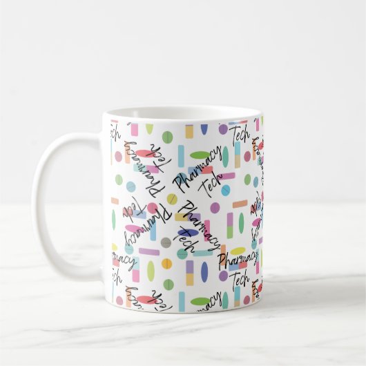 Mug Pharmacy Tech design ajouter nom (Gauche)