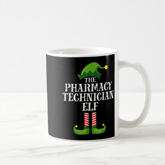 Mug Pharmacy Tech Elf Matching Family Group Christmas (Droite)