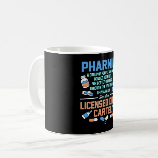 Mug Pharmily Pharmacy Technicien Pharmacy PharmD (Devant gauche)