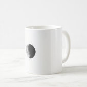 Mug Phase Lunaire Aquarelle Douce - Noir Monochrom (Devant droit)