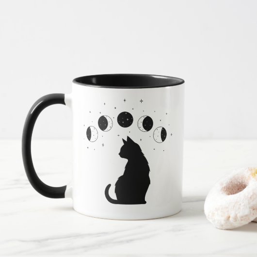 Mug Phases de chat mystique (Avec donut)