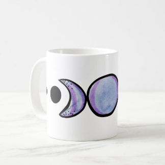 Mug Phases de la Lune art MoonChild violet