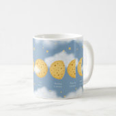 Mug Phases de la Lune de fromage Gris Ciel lunaire Gra (Devant droit)