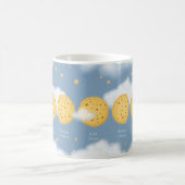 Mug Phases de la Lune de fromage Gris Ciel lunaire Gra (Centre)
