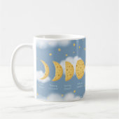 Mug Phases de la Lune de fromage Gris Ciel lunaire Gra (Gauche)