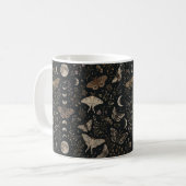 Mug Phases de lune céleste Papillon de nuit Botanique (Devant gauche)