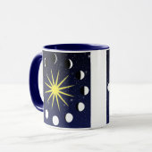 Mug Phases et étoiles du soleil, de la lune (Devant gauche)