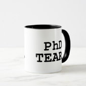 Mug PhD Larmes (Devant droit)