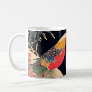 Mug Phéasant d'or dans la neige par Ito Jakuchu