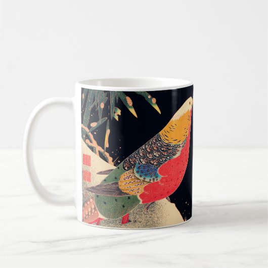 Mug Phéasant d'or dans la neige par Ito Jakuchu (Gauche)