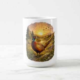 Mug Pheasant Sunset Hunting Bird Wildlife Gift