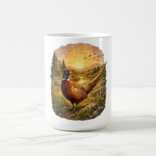 Mug Pheasant Sunset Hunting Bird Wildlife Gift (Centre)