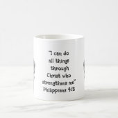 Mug Phil 4:13 Inspirationnel Bible Scripture Motivatio (Centre)