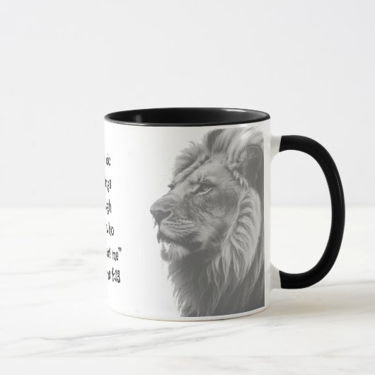 Mug Phil 4:13 Inspirationnel Bible Scripture Motivatio (Droite)