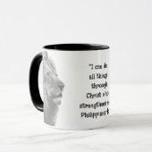 Mug Phil 4:13 Inspirationnel Bible Scripture Motivatio (Devant gauche)
