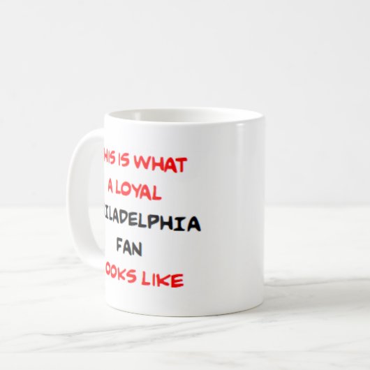 Mug philadelphia fan, loyal (Devant gauche)