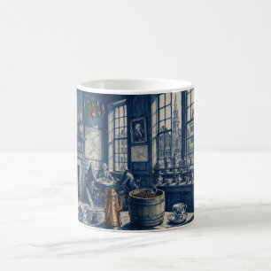 Mug Philadelphie PA années 1700 Café Delft Bleu Art
