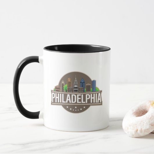 Mug Philadelphie Pennsylvanie (Avec donut)