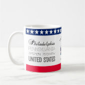 Mug Philadelphie, Pennsylvanie, États-Unis élégant (Gauche)