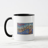 Mug Philadelphie, Pennsylvanie - Grande Lettre (Gauche)