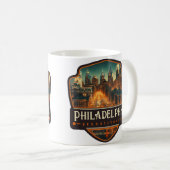 Mug Philadelphie, Pennsylvanie | Vintage (Devant droit)