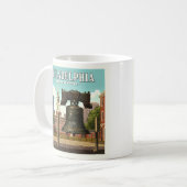Mug Philadelphie vintage Pennsylvanie (Devant gauche)