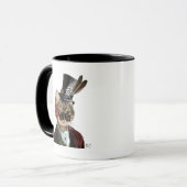 Mug Phileas Feline Steampunk Chat et chapeau supérieur (Devant gauche)