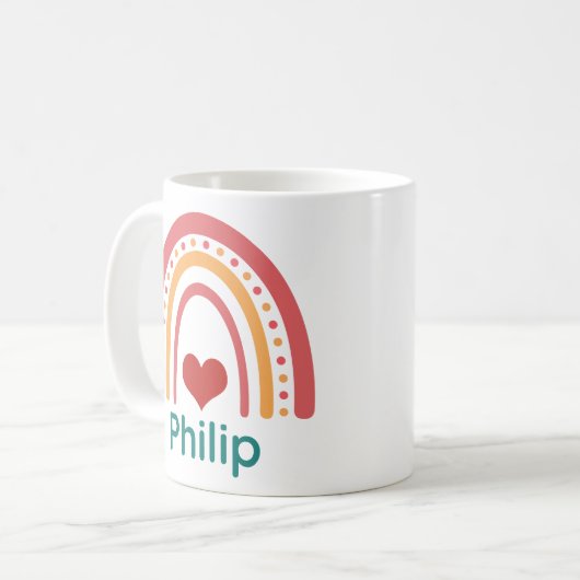 Mug Philip Vintage Boho Rainbow (Devant gauche)