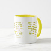 Mug Philippiens 1:6 KJV Bible Écriture Deux Tons (Devant droit)