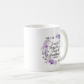 Mug Philippiens 4:13 Bible Écriture Purple Lavande (Devant droit)