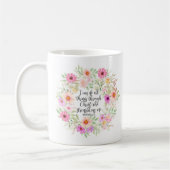 Mug Philippiens 4:13 Bible Scripture Verse Floral (Gauche)