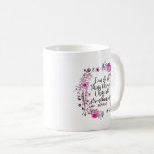 Mug Philippiens 4:13 Écriture biblique rose et violet (Devant droit)