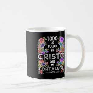Mug Philippiens 4_13 Espagnol Bible Chrétienne Verse J