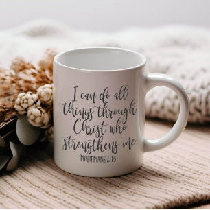 Mug Philippiens 4:13 Je peux faire tout, verset de la 