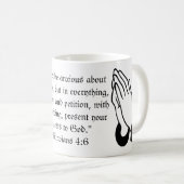 Mug Philippiens 4:6 (Devant droit)