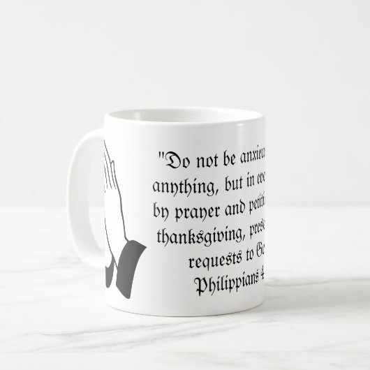 Mug Philippiens 4:6 (Devant gauche)