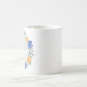 Mug Philippiens 4:8, ce qui est noble, couronne floral (Centre)