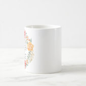 Mug Philippiens 4:8 Couronne florale rose et jaune (Centre)