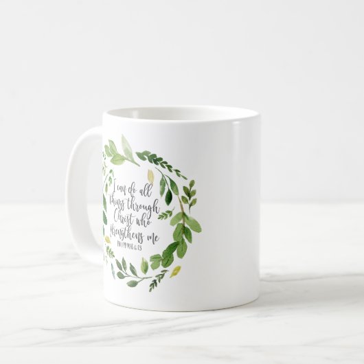 Mug Philippiens Bible Scripture verse Inspiration (Devant gauche)