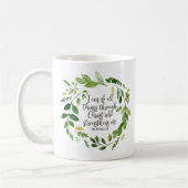 Mug Philippiens Bible Scripture verse Inspiration (Gauche)
