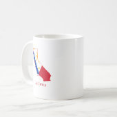 Mug Philippines diminuent au-dessus de la carte d'état (Devant gauche)