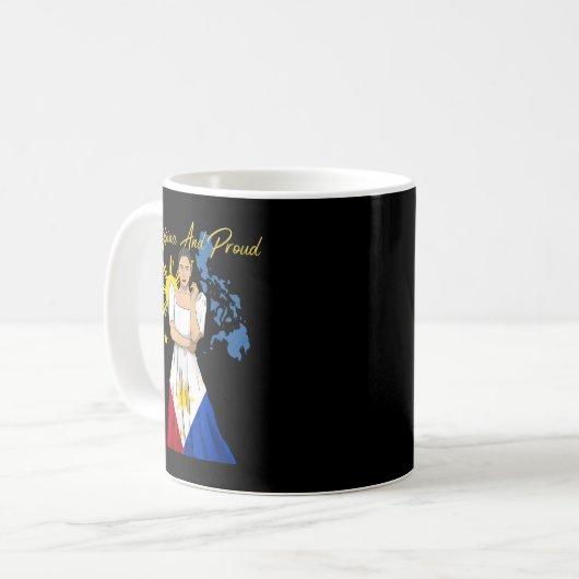 Mug Philippines Pinay Îles de la Fierté Drapeau Fille (Devant gauche)