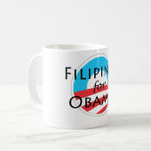 Mug Philippins pour Obama (Devant gauche)