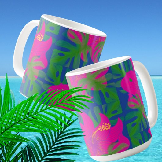 Mug Philodendron Hibiscus Tropical Tropical