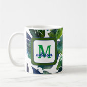 Mug Philodendron vert Feuille Foliage Botanique (Gauche)
