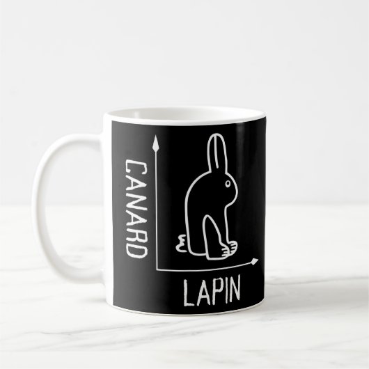 Mug Philosophe du canard de lapin Wittgenstein (Gauche)