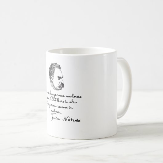 Mug philosophe Nietzsche (Devant droit)