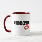 Mug Philosophe QUI N'EST PAS DE SERVICE (Gauche)