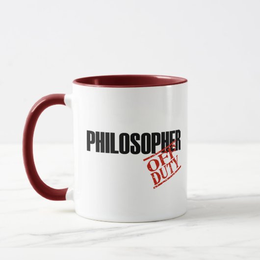 Mug Philosophe QUI N'EST PAS DE SERVICE (Gauche)